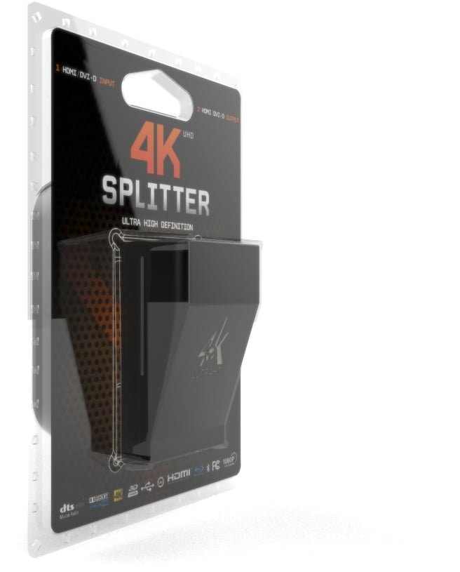 HDfury Splitter 4K UHD - Splitter HDMI 1 ingresso, 2 uscite