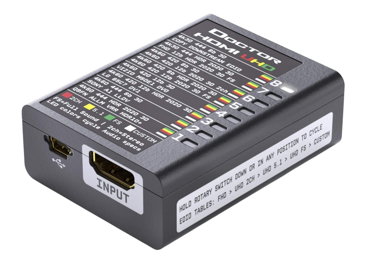 HDfury Dr HDMI 4K, gestore EDID da 18Gbps ed emulatore HDMI grande come una scatola di fiammiferi