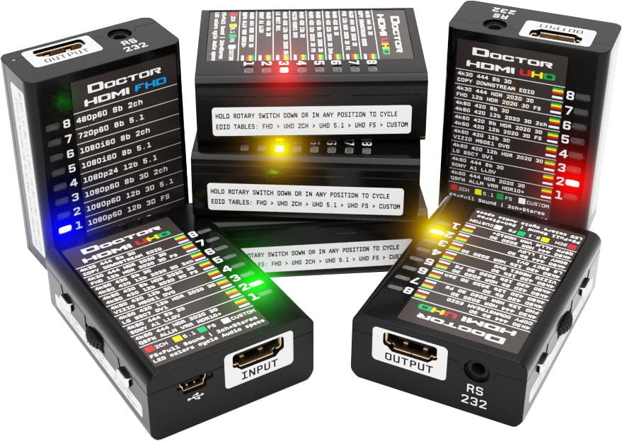 Dr HDMI 4K collegato tra sorgente HDMI e display