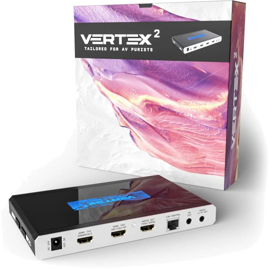 HDfury Vertex 2 con la parte anteriore della confezione