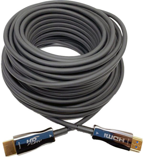 Picture of a Hdfury Fiber HDMI cable